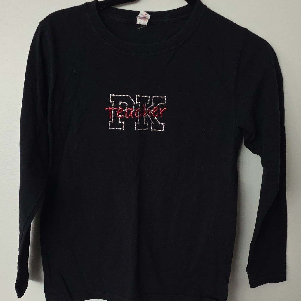 Anvil PK Teacher Long Sleeved Tee - Size S.